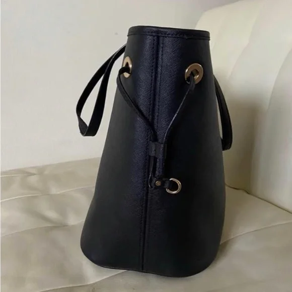 Michael Kors Saffiano Leather Large Jet set Tote bag in Black - Picture 3 of 6